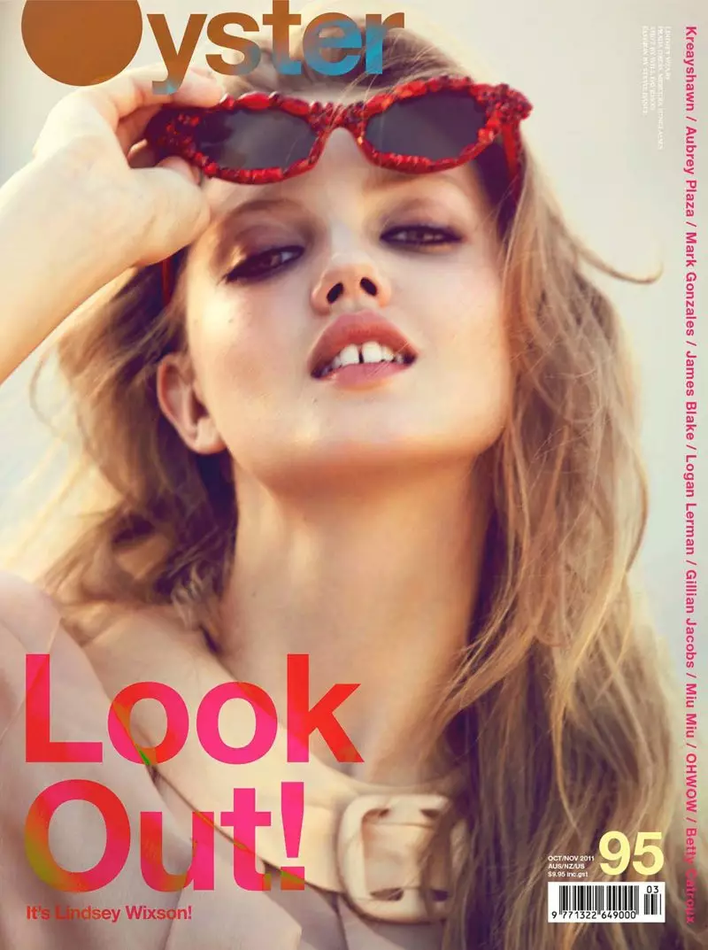 Lindsey Wixson โดย Will Davidson สำหรับ Oyster #95