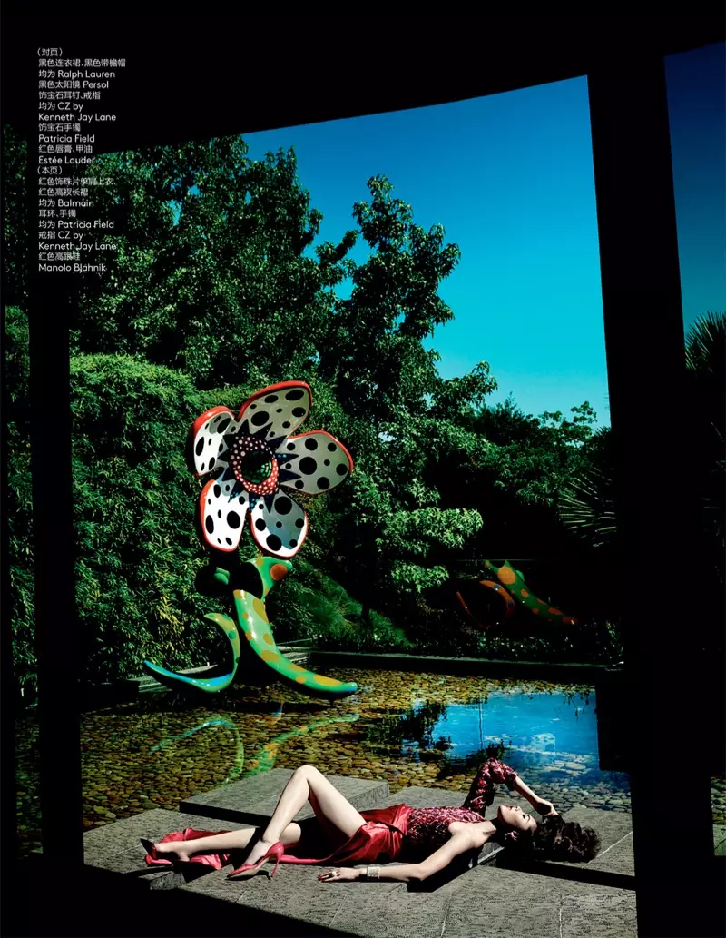 Liu Wen Wows don Mario Testino a cikin fitowar shekaru 10 na Vogue China