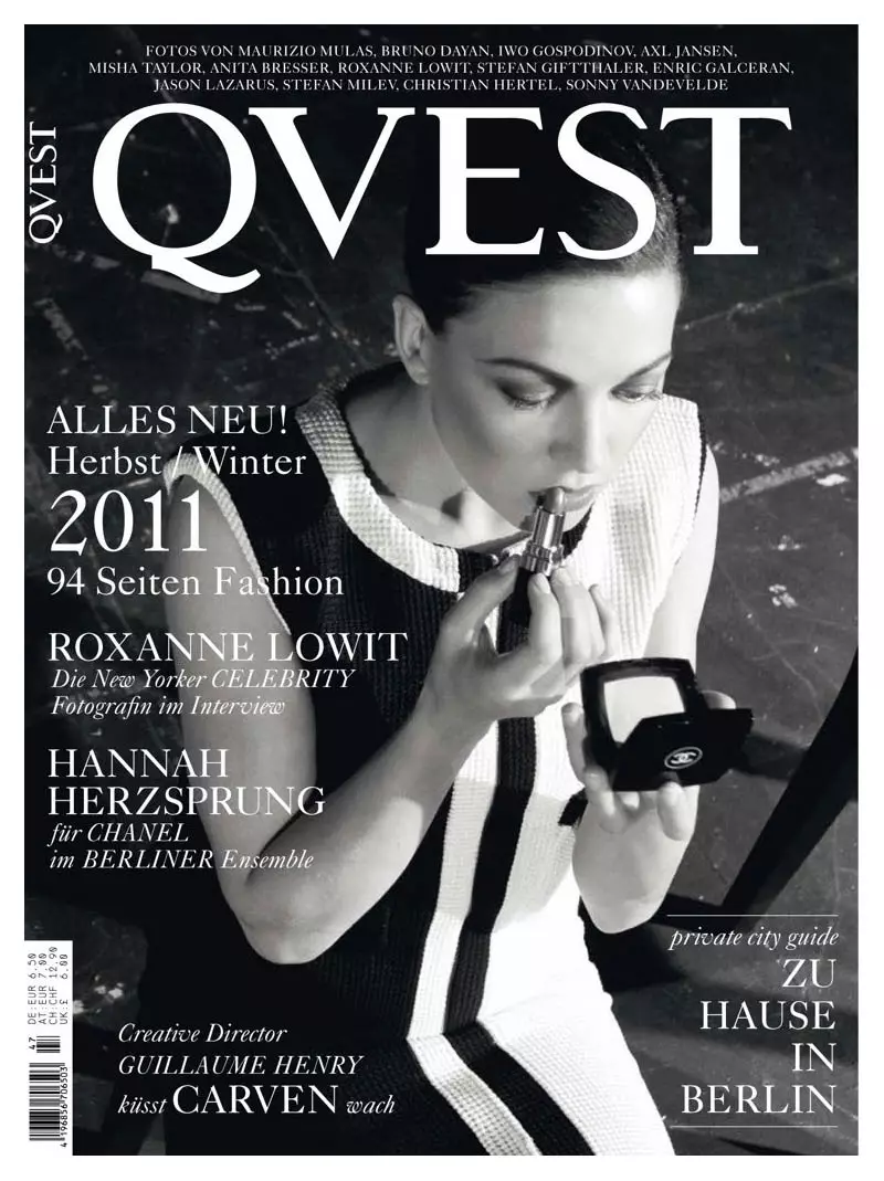 Hanna Herzsprung in Chanel von Axl Jansen für QVEST #47