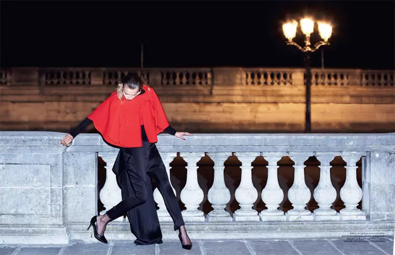 Natalia Alaverdian Captures a Nighttime Nomi Gaivanenko fir Harper's Bazaar Russland September