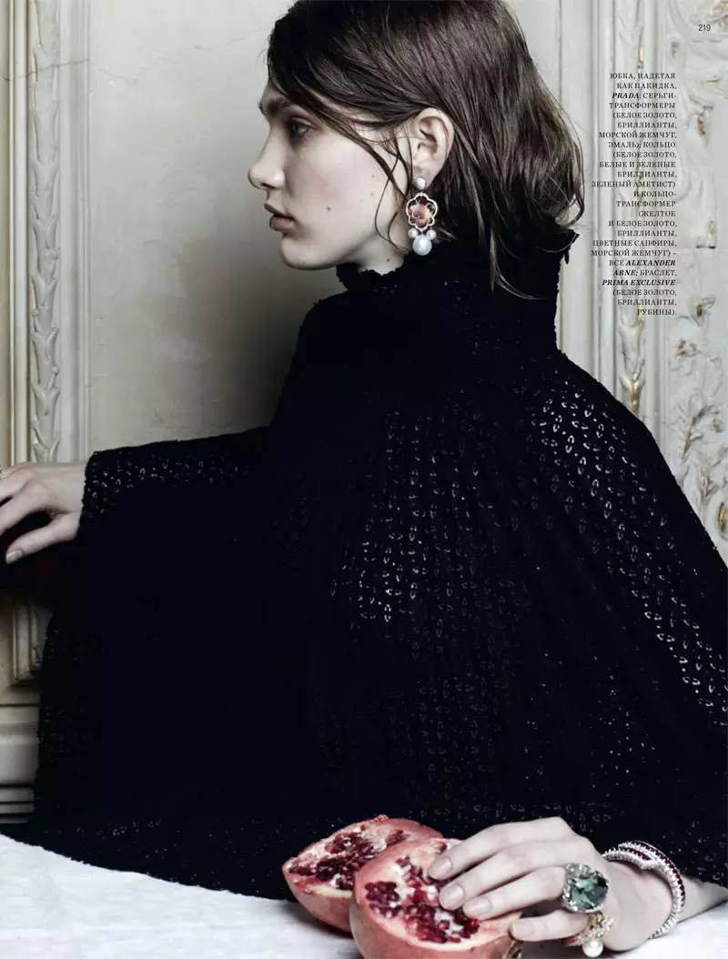 Irina Nikolaeva by Natalia Alaverdian ee Harper's Bazaar Russia May 2012