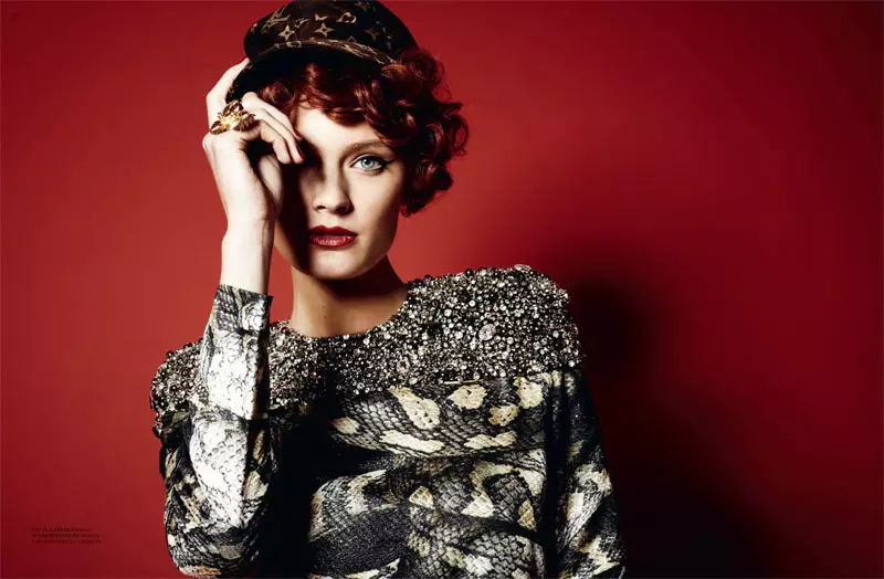 Constance Jablonski oleh Natalia Alaverdian untuk Harper's Bazaar Russia Mac 2012