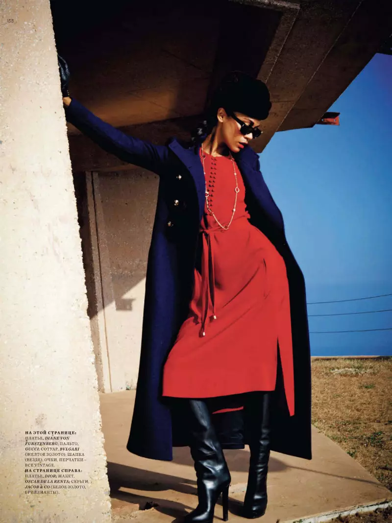 Zoe Saldana yeHarper's Bazaar Russia Chikunguru/Nyamavhuvhu 2011 naBleacher & Everard