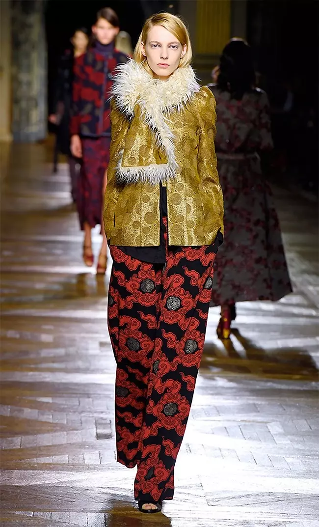 Dries Van Noten Fall 2015- စွဲမက်ဖွယ်ကောင်းသော Bohemian