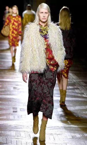 Dries van Noten 2015 m. ruduo/žiema