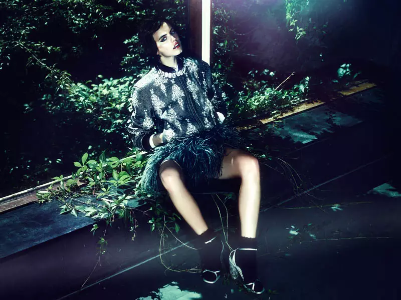 Corinna Ingenleuf Models Dries van Noten for Interview Germany by Markus Jans