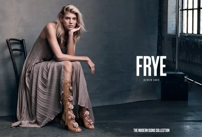 Devon Windsor modeloj FRYE Gabby Ghillie Tall Boot