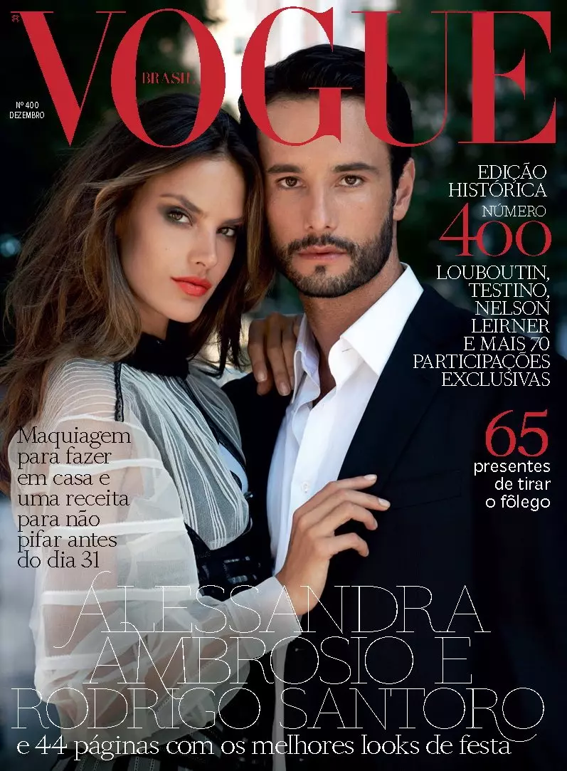 Alessandra Ambrosio & Rodrigo Santoro von Eric Guillemain für Vogue Brazil Dezember 2011