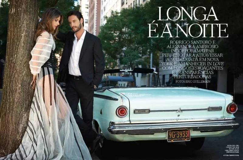 Alessandra Ambrosio & Rodrigo Santoro deur Eric Guillemain vir Vogue Brasilië Desember 2011