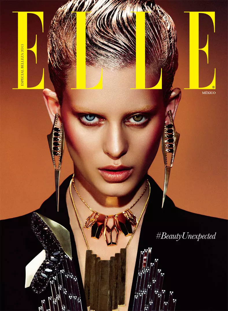 Ellinore Erichsen channels David Bowie for Takahiro Ogawa e Elle Mexico May 2013