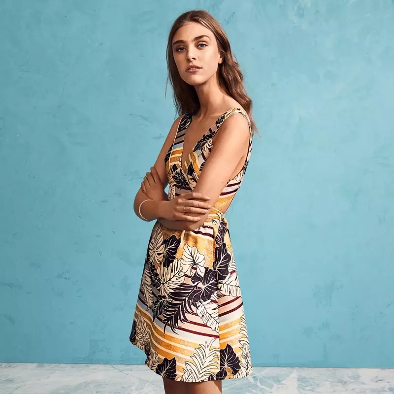 H&M kuviollinen mekko