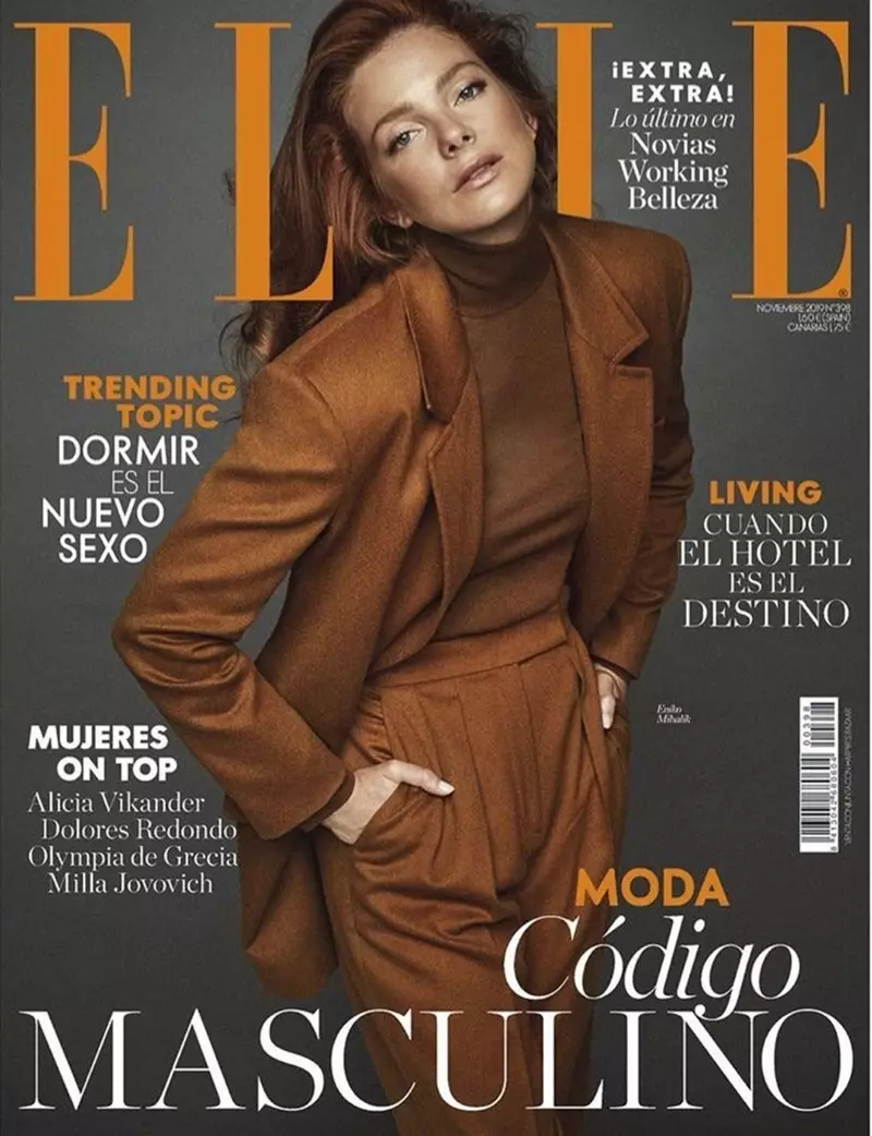 Eniko Mihalik ELLE Spanien 2019 Cover Fashion Editorial