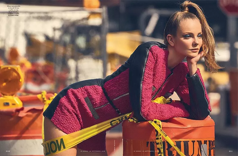 Eniko Mihalik Gets Glam in the City cho Io Donna