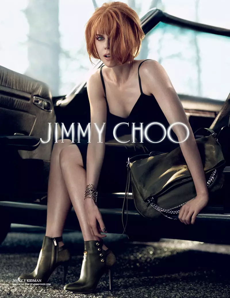 Nicole Kidman gëtt verführeresch fir Jimmy Choo Hierscht 2013 Campagne