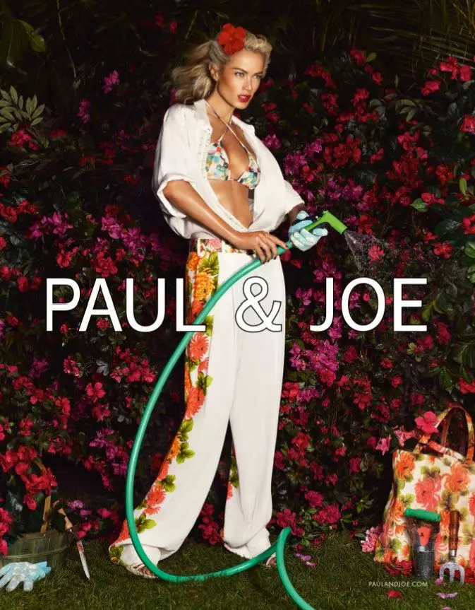 Carolyn Murphy Gardens in style Paul & Joe's 2013 წლის გაზაფხულის კამპანიისთვის