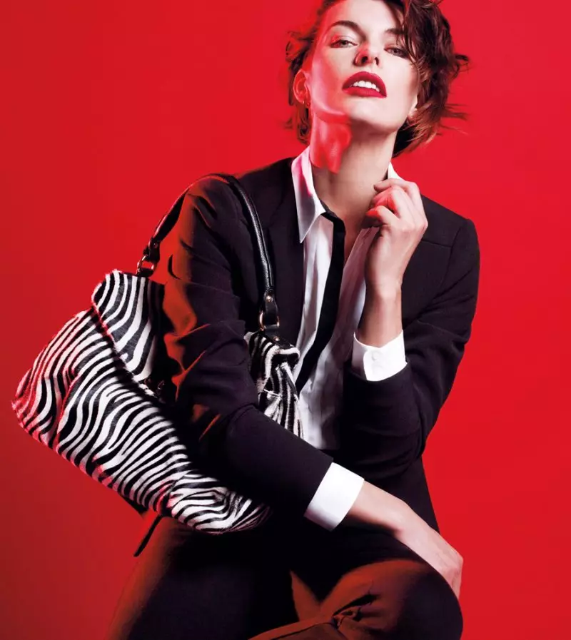 Milla Jovovich Nyeredzi muMarella Fall 2012 Campaign naInez & Vinoodh