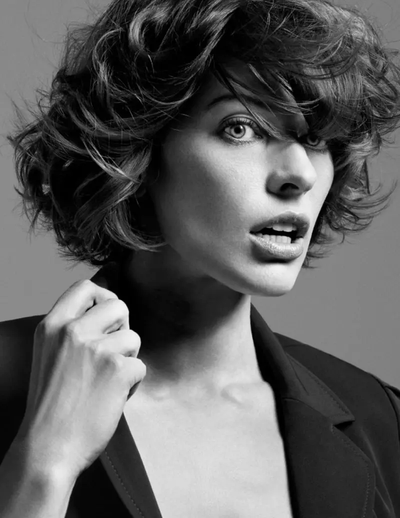 米拉·乔沃维奇 (Milla Jovovich) 为 Inez & Vinoodh 的 Marella 2012 春季广告大片