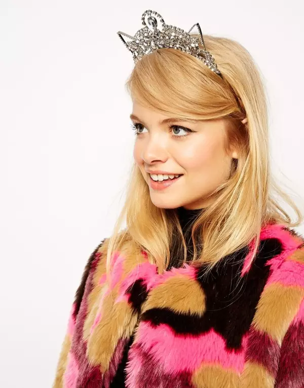 ASOS Jewel Cat Ears Korona z włosów