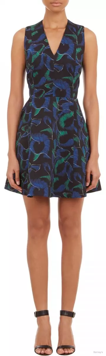 Kenzo Abstract-Print Fit & Flare Dress ມີຂາຍຢູ່ Barneys ໃນລາຄາ 795 ໂດລາ