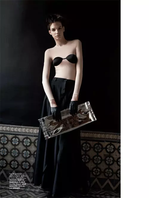 Elle Mexico için Santiago Ruiseñor Lensler Maison Martin Margiela x H&M Aralık 2012