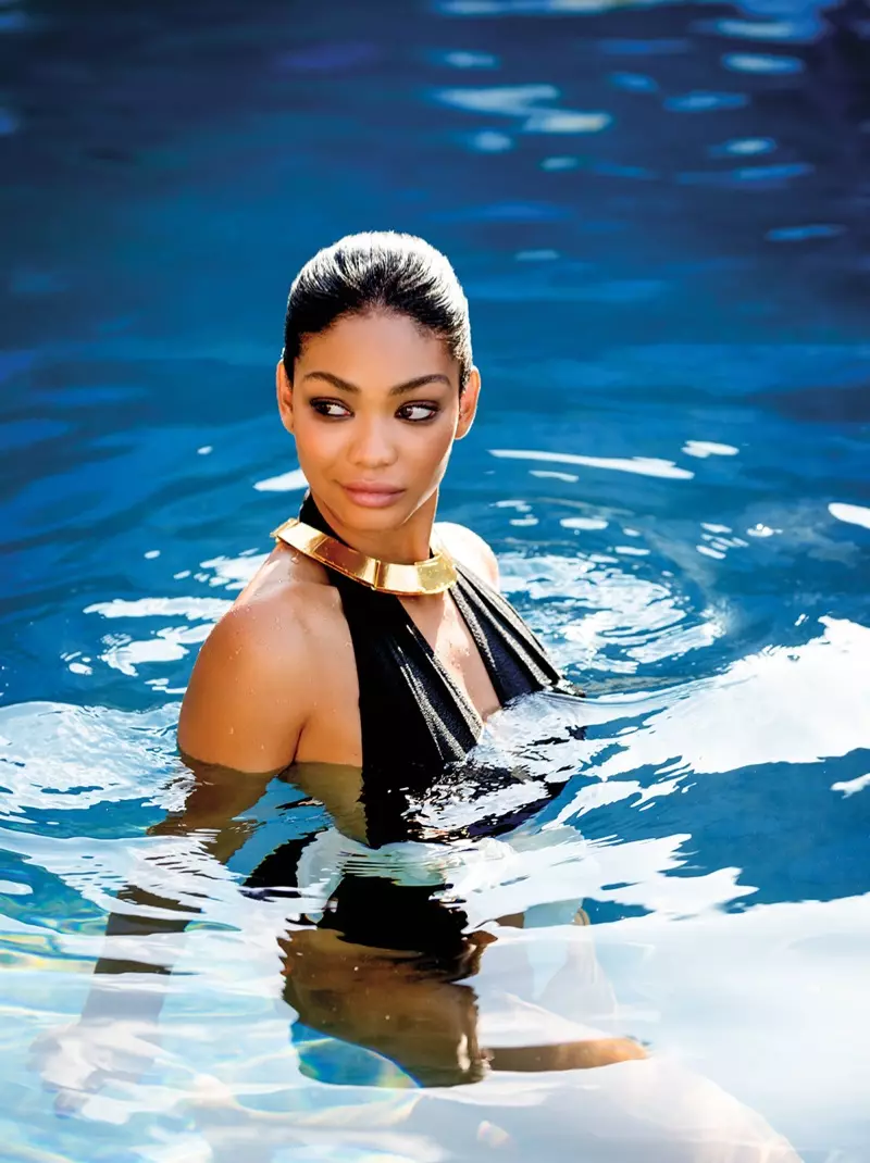 Chanel Iman laver et splash for C Magazine Cover Story