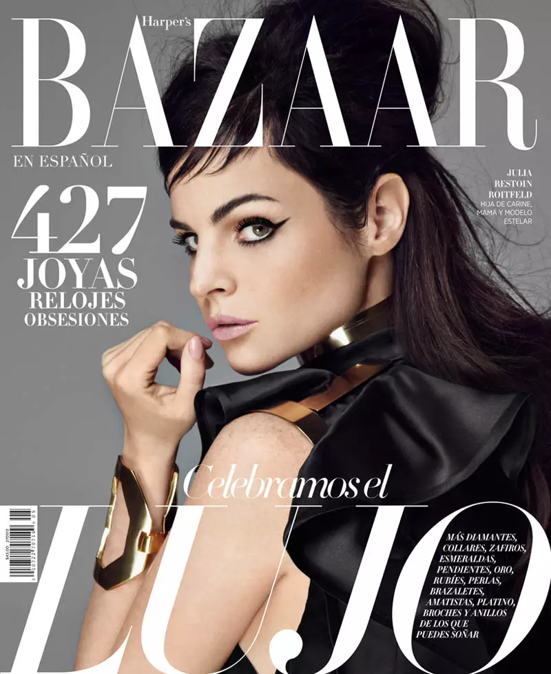 Juila Restoin Roitfeld Béntang di Harper's Bazaar Amérika Latin Méi 2013 ku Michael Flores