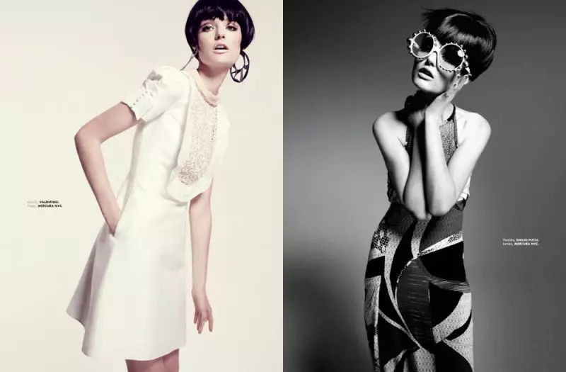 Katie Fogarty เป็น Mod Chic สำหรับ Elle Mexico เมษายน 2013