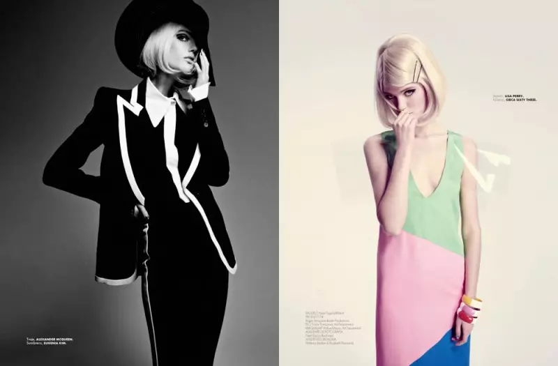 Katie Fogarty dia Mod Chic ho an'ny Elle Mexico April 2013