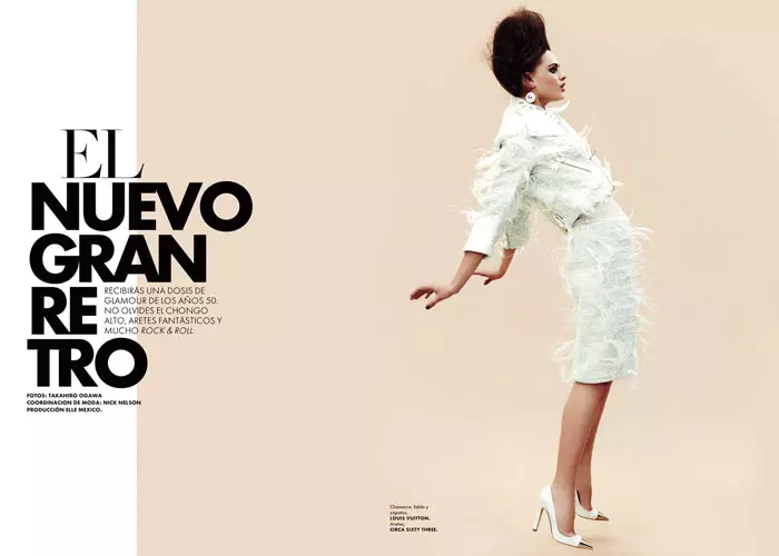 Elle Mexico를 위한 Takahiro Ogawa의 Zuzana Gregorova 2012년 4월