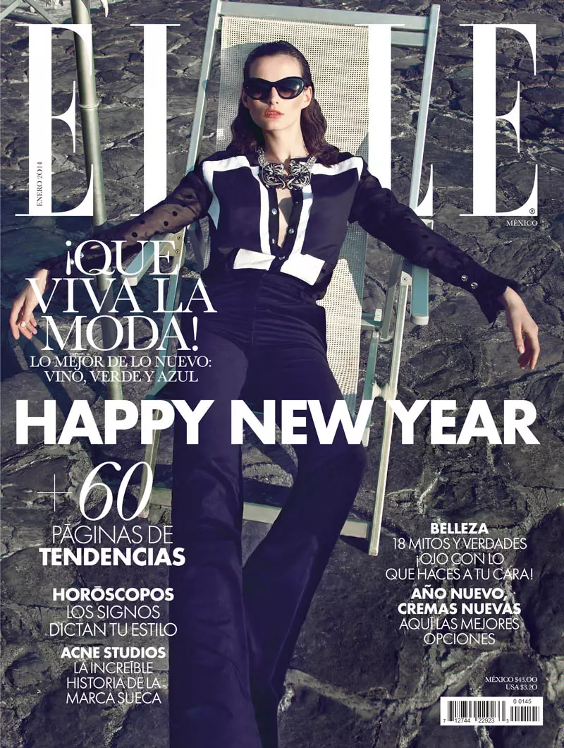 Sibui Nazarenko Stars in Elle Mexico Januar 2014 vum Federica Putelli