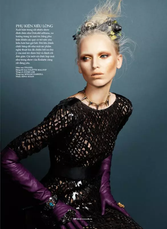 Valeria Dmitrienko Models Radiant Beauty for Elle Vietnam, Lensed by Stockton Johnson