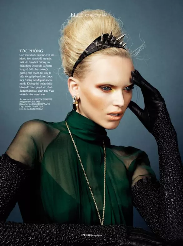 Valeria Dmitrienko Models Radiant Beauty para sa Elle Vietnam, Lensed ni Stockton Johnson