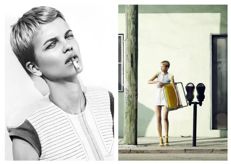 Merethe Hopland oleh Giulia Noni untuk French Revue de Modes S/S 2011