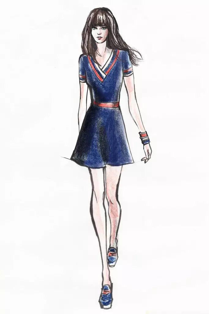 E galulue faatasi Zooey Deschanel ma Tommy Hilfiger i luga