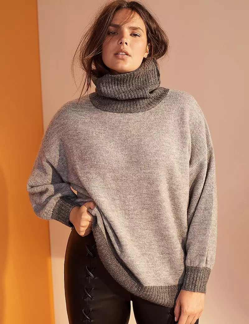 Prabal Gurung x Lane Bryant Slouchy Turtleneck Sweater $ 98