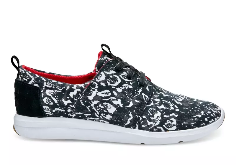 TOMS x Prabal Gurung Del Rey Sneakers mit schwarzem Schneeleoparden