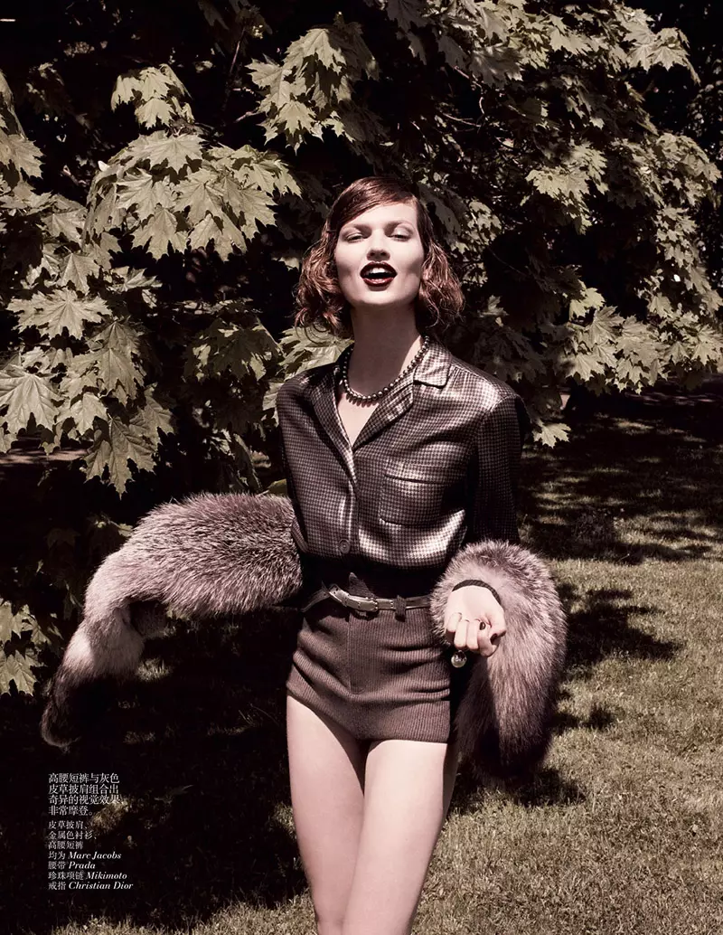 Bette Franke este Ladylike în Vogue China Shoot de Daniel Jackson