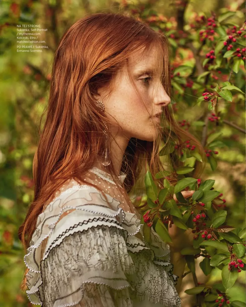 Magdalena Jasek is a Natural Beauty in Harper's Bazaar Poland