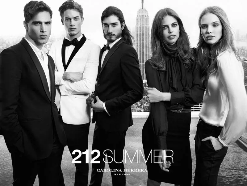 Sasha Luss og Lauren Auerbach dykker ind til 212 Summer Carolina Herrera Campaign af Hunter & Gatti