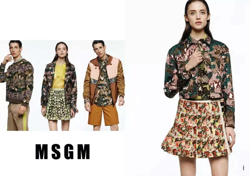 Kate G. MSGM ئەتىيازلىق ئېلانلىرى ئۈچۈن رەڭدار