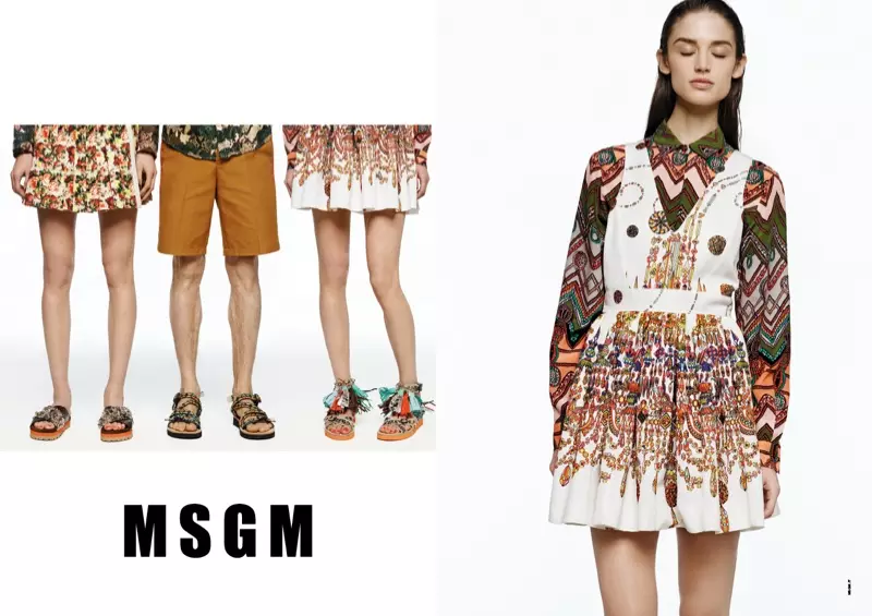 Kate G. MSGM İlkbahar 2014 Reklamları İçin Rengarenk Oldu