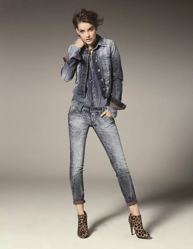 芭芭拉·帕爾文 (Barbara Palvin) 為 2013 秋季廣告大片穿上休閒牛仔褲