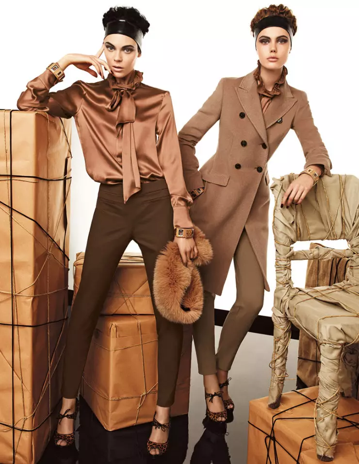 Kampaň Max Mara Studio jeseň 2011 | Frida Gustavsson a Kinga Rajzak od Giampaola Sguru