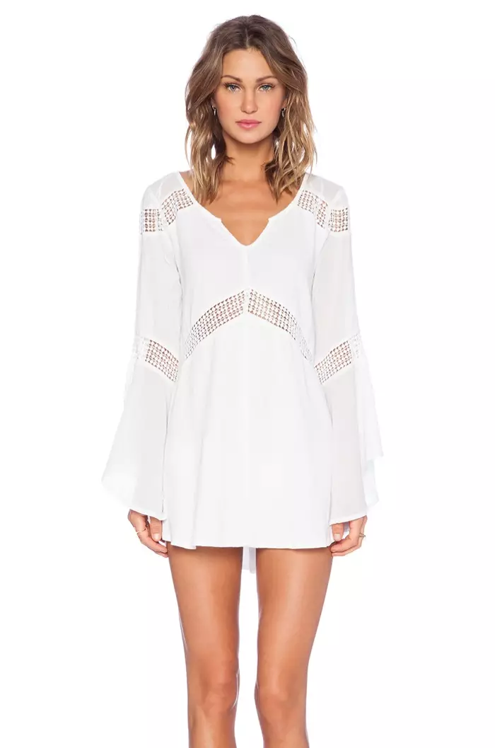 L*SPACE 'Bloomfield' Tunic Сафед барои $129.00 дастрас аст