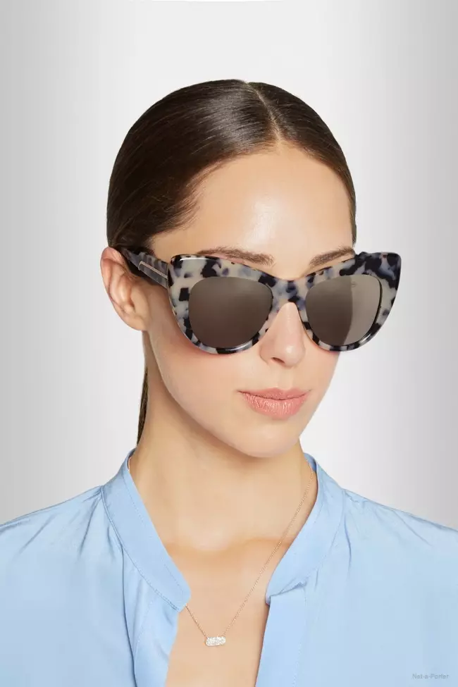 Stella McCartney Tortoiseshell Cat Eye Acetate Sunglasses $300.00 ۾ دستياب آهن