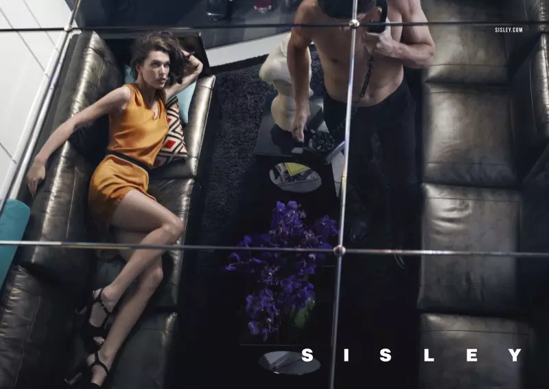 มิลลา โจโววิช แสดงในแคมเปญ Sisley's Spring 2013 โดย Sean & Seng