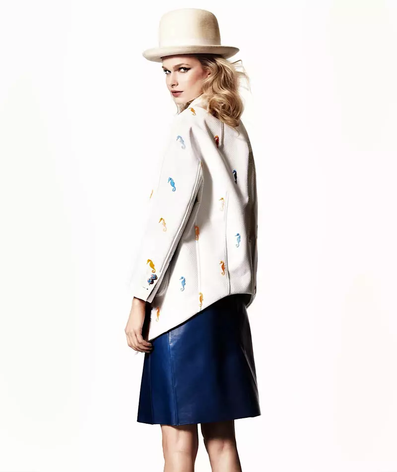 Karo Mrozkova ass Cowgirl Cool fir Harper's Bazaar en Español vum Alexander Neumann