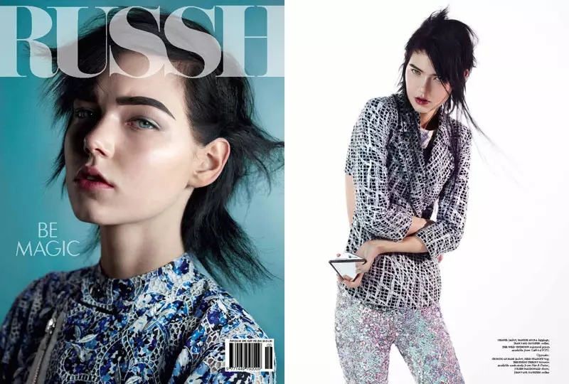 Kolfinna Kristófersdóttir ndi 'Ultra Sonic' wa Russh's June-July Cover Shoot