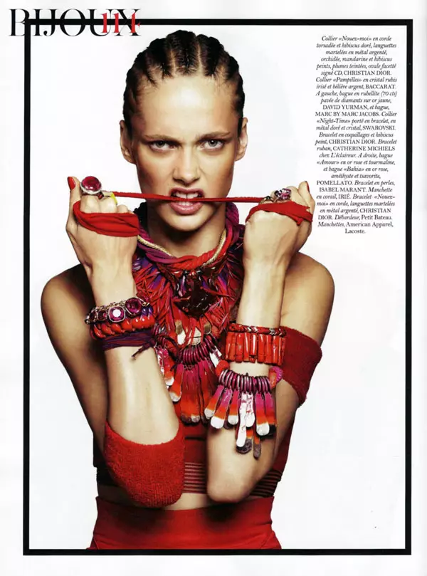 Karmen Pedaru av Paola Kudacki for Vogue Paris februar 2011