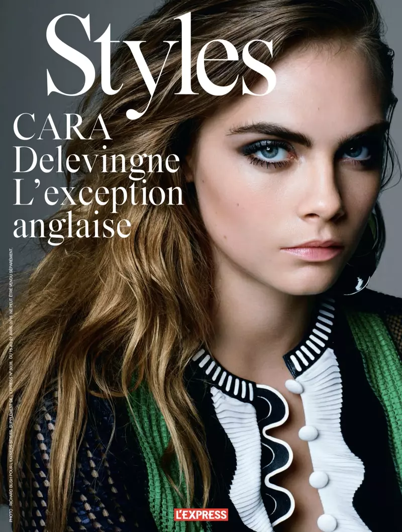 Cara Delevingneは、L’Expressスタイルの撮影をカバーするためにロックンロールの態度をもたらします